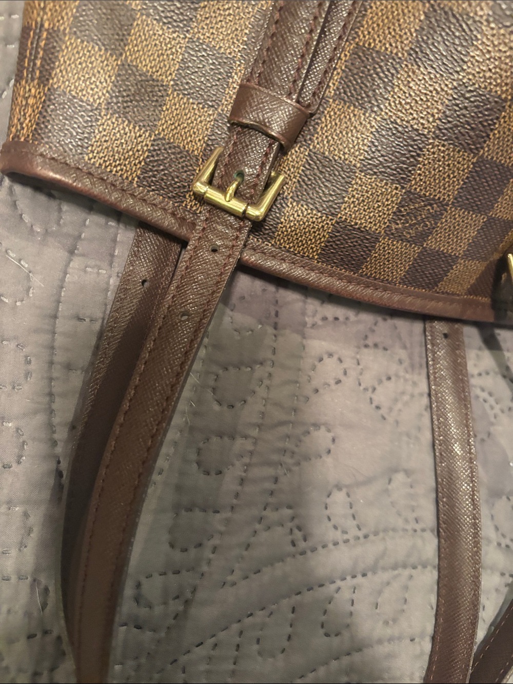 Louis Vuitton Neverfull MM Damier Ebene Tote in Brown - Picture 5 of 10